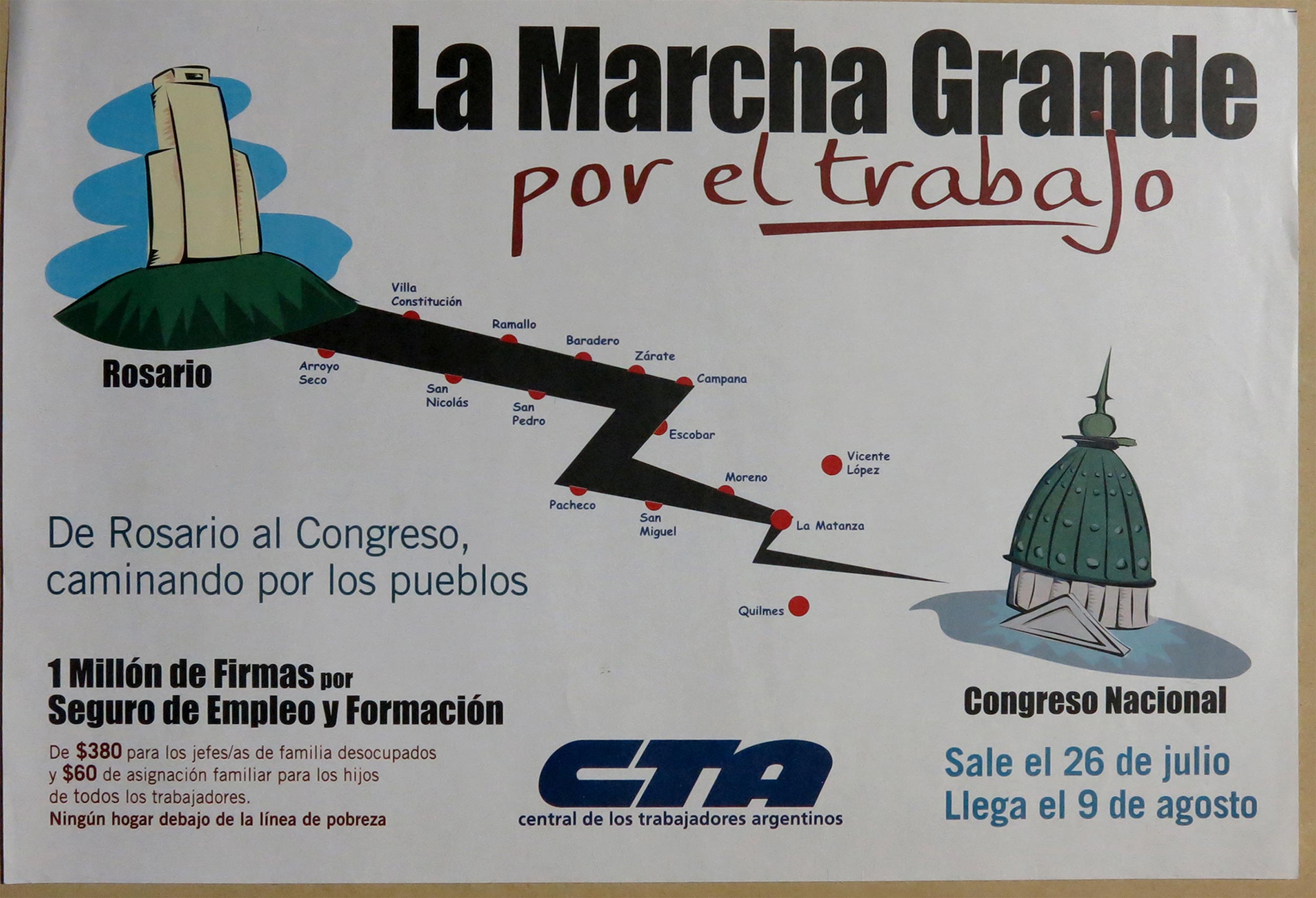 El recuerdo de la Marcha Grande reafirma la actual propuesta de la CTA